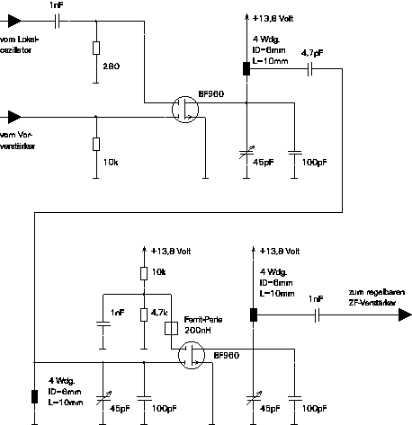 Circuit Diagram of the first mixer