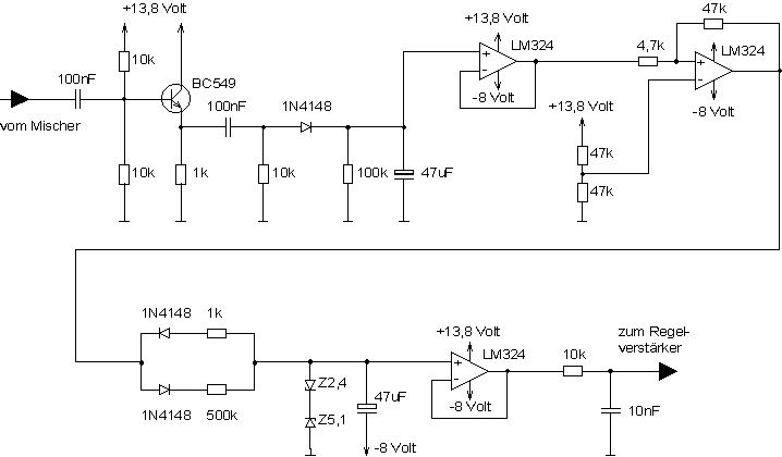 Circuit Diagram of the AGC circuit