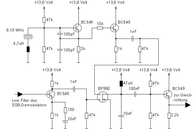 Circuit Diagram of the AGC frequency mixer