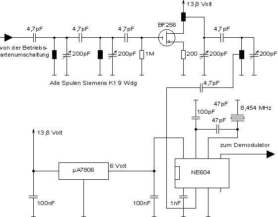 Circuit Diagram of the last mixer for FM