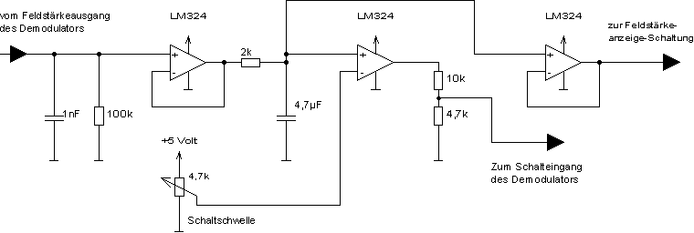 Circuit Diagram of the squelch circuit