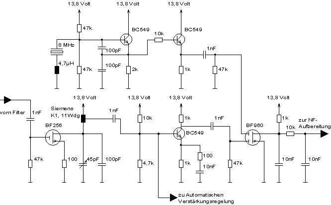 Circuit Diagram of the SSB Demodulator